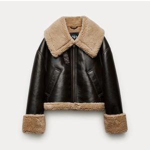ZARA Women Collection - faux leather biker jacket